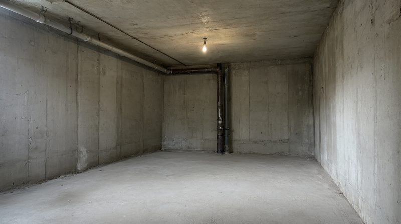 Rå källare till boyta